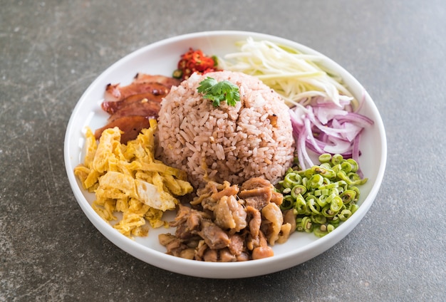 Rice Mixed with Shrimp paste