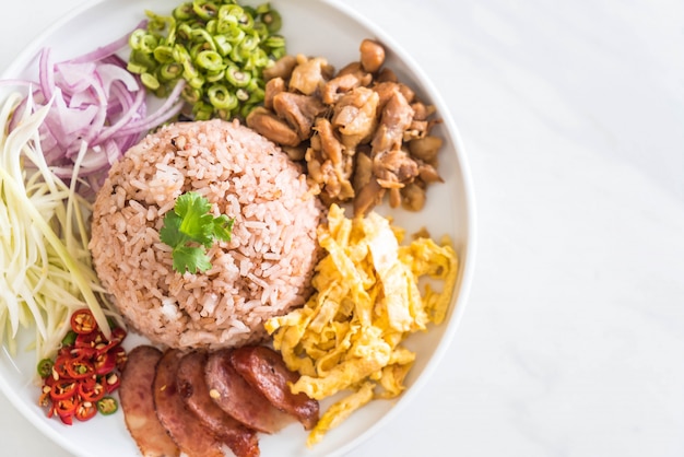 Rice Mixed with Shrimp paste