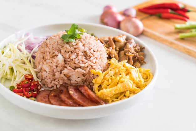 Rice Mixed with Shrimp paste