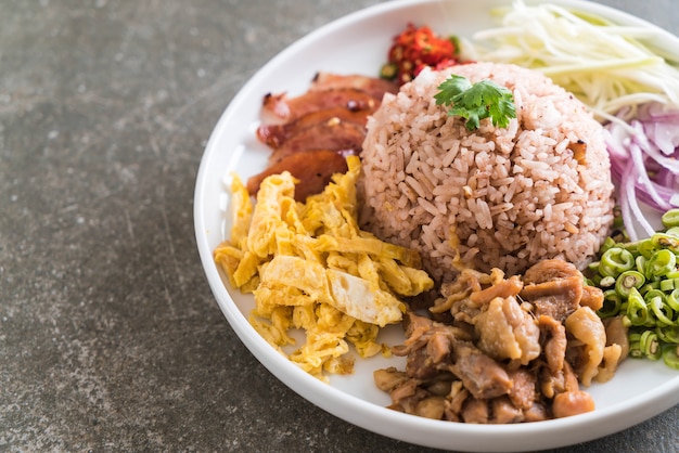 Rice Mixed with Shrimp paste