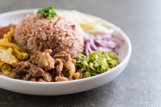 Rice Mixed with Shrimp paste