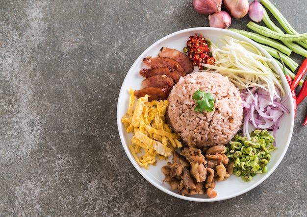 Rice Mixed with Shrimp paste