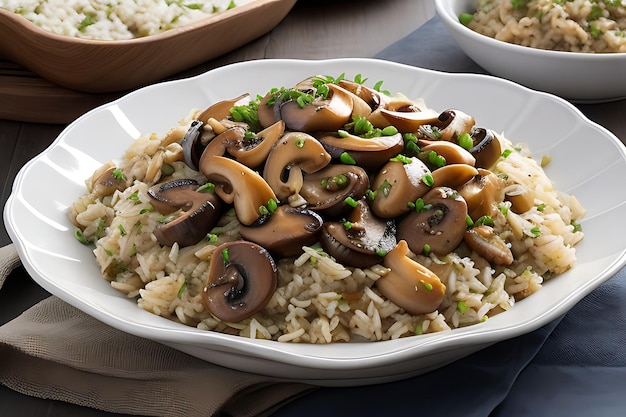 Rice Pilaf With Lemony BrownButter Mushro