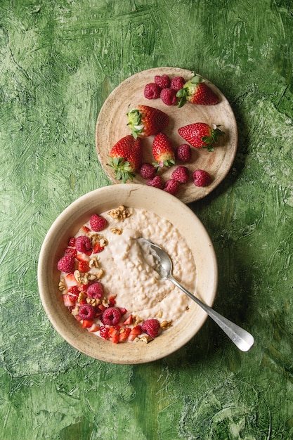 Rice porrige with berries