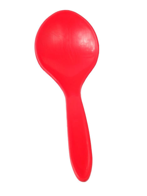 Rice spoon isolated on a white background