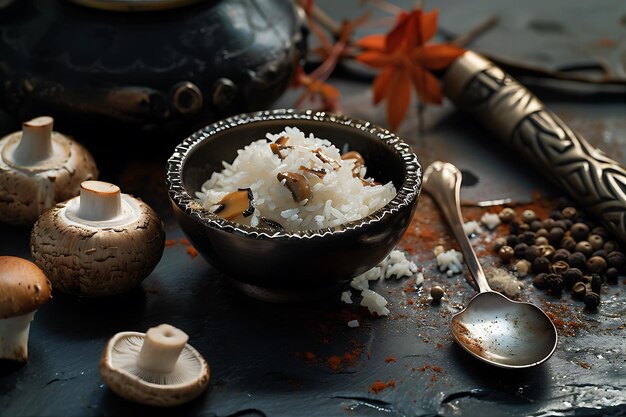 Rice Spoon Mushrooms and Gravy