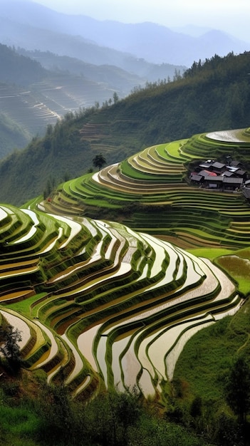 The rice terraces of banaue, vietnam