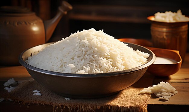 Rice top photography