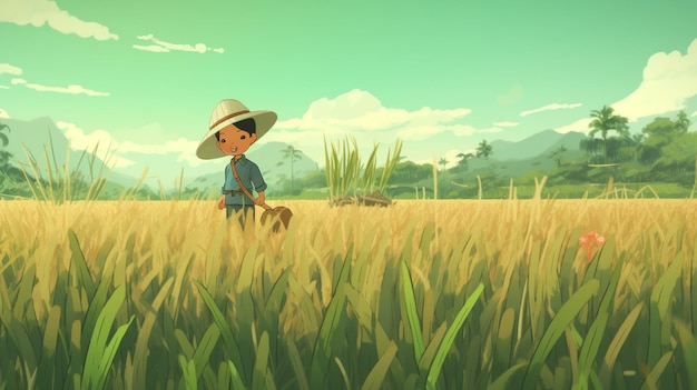 The ricefield Animation