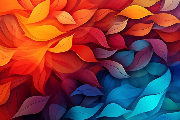 Rich colors in abstract background