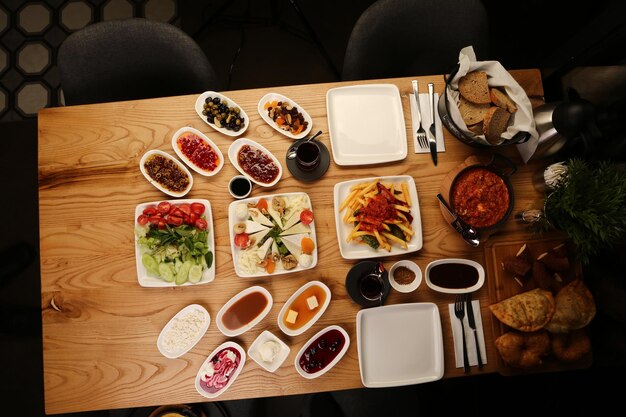 Rich and delicious Turkish breakfast