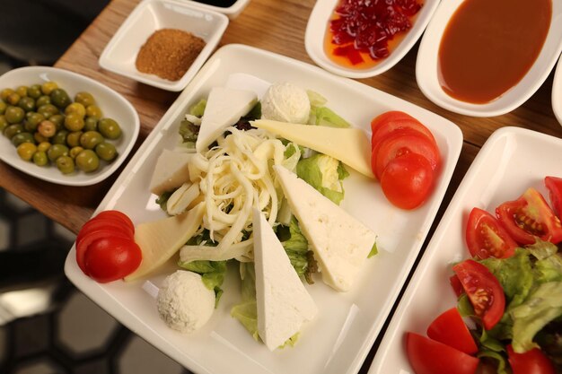 Rich and delicious Turkish breakfast