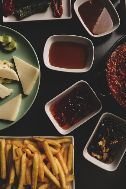 Rich and delicious Turkish breakfast