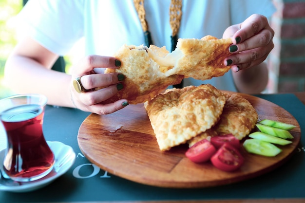 Rich and delicious Turkish breakfast