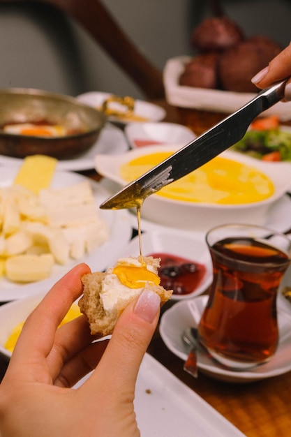 濃厚で美味しいトルコ式朝食