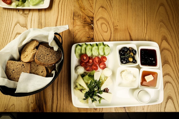 Rich and delicious Turkish breakfast