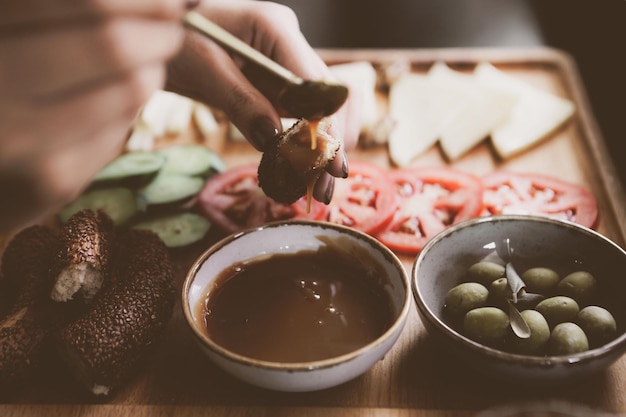 Rich and delicious Turkish breakfast