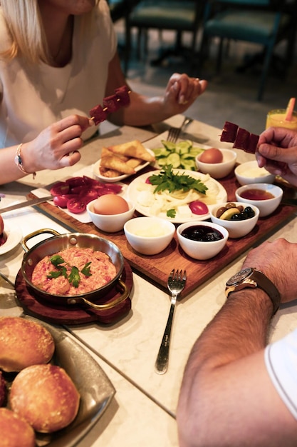 Rich and delicious Turkish breakfast