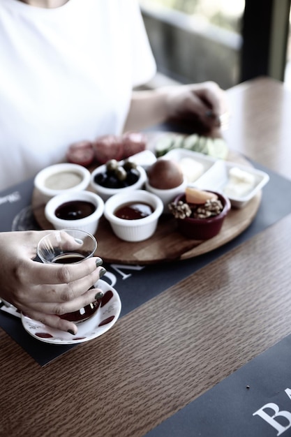 Rich and delicious Turkish breakfast