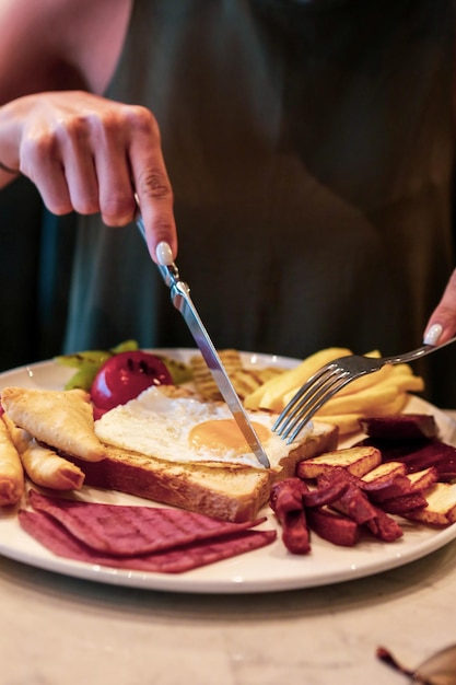 Rich and delicious Turkish breakfast