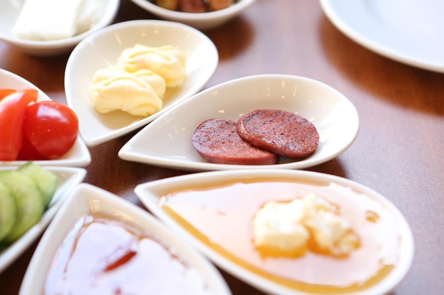 Rich and delicious Turkish breakfast