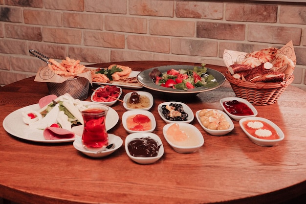 Rich and delicious Turkish breakfast