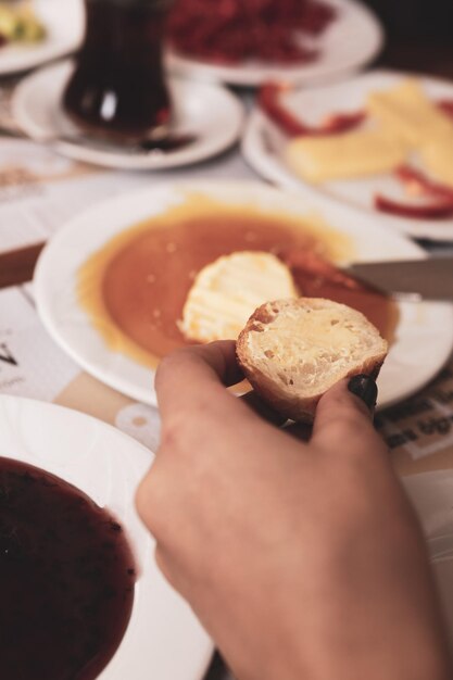 Rich and delicious Turkish breakfast