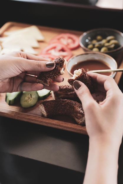 풍부하고 맛있는 터키식 아침 식사