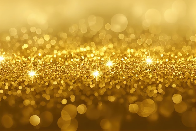 Rich gold background AI render