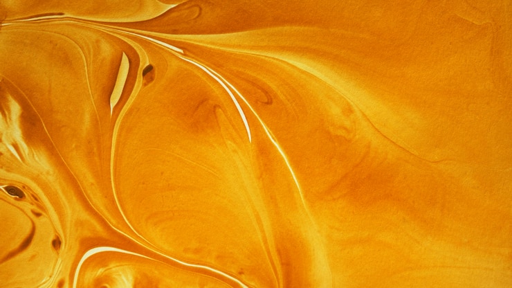 Photo rich golden yellow monochrome marbleized effect