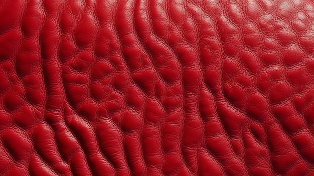 Rich and luxurious red textile texture background resembling velvet evoking a sense of elegance and opulence akin to leather with its deep and captivating color Generative Ai