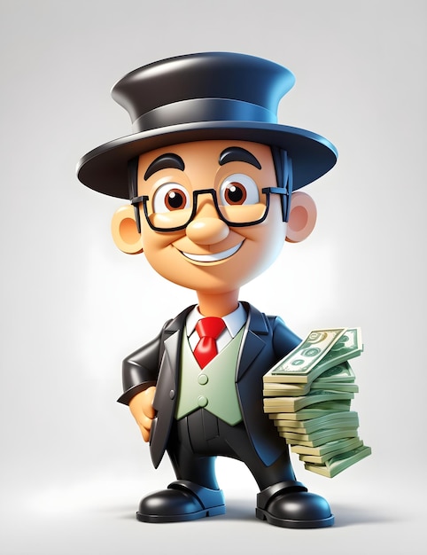 rich man cartoon character