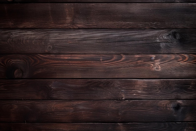 Rich and Textured Dark Wood Background Authentic Woodgrain Design Created with Generative AI Tools