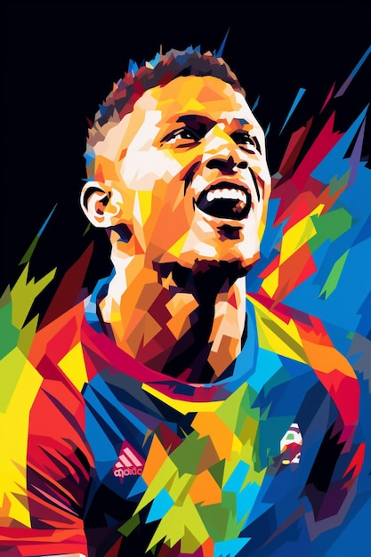 richarlison in style of Wpap Generative AI