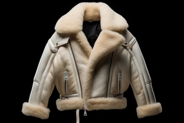 Foto giacca in shearling di rick owens