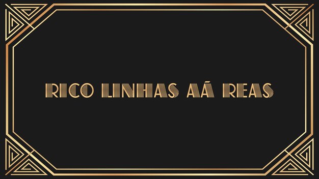 Photo rico linhas a reas jazz gold text