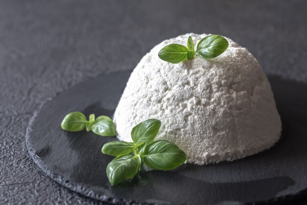 Photo ricotta - italian whey cheese