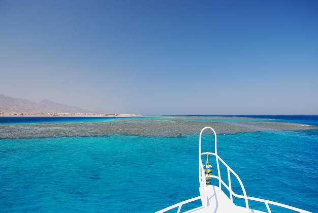 Ride the boat to a huge reef for diving