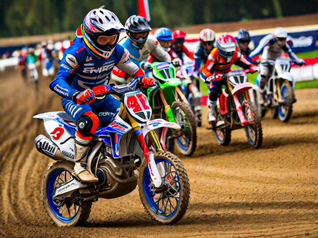 Photo riding in the championship requires speed and expertise