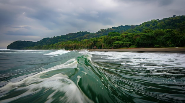 Photo riding the waves costa rica surfing paradise