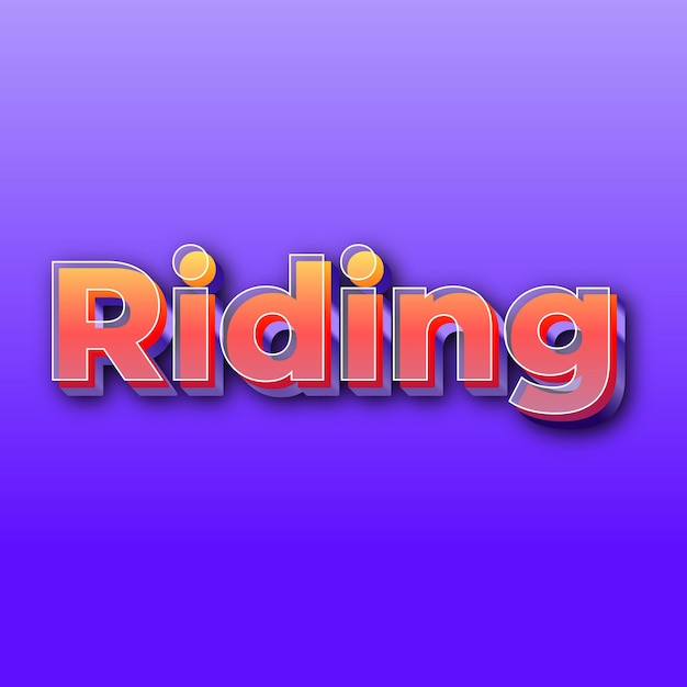 Ridingtext effect jpg gradient purple background card photo