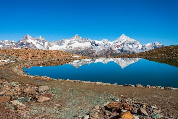 Riffelseemeer en Matterhorn Zwitserland