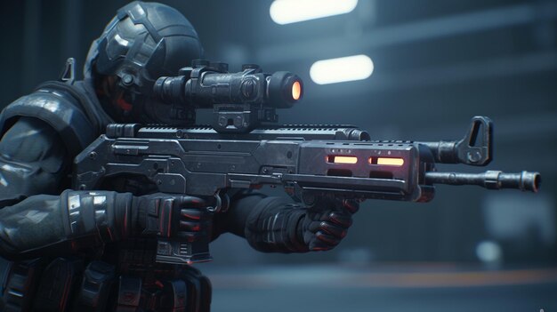 Rifle cinematic photo