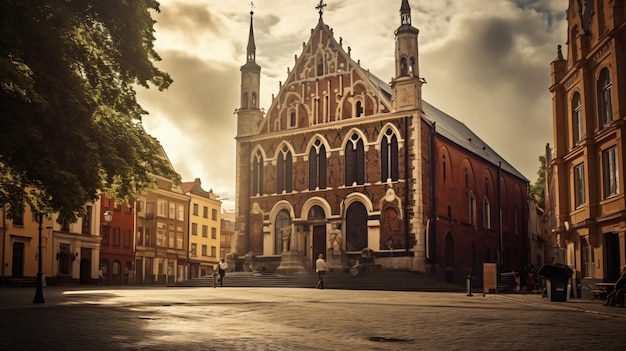 Riga church in the old town