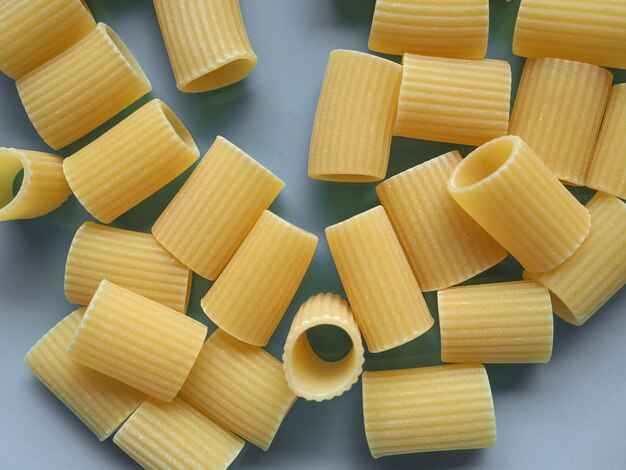 Rigatoni pasta eten achtergrond