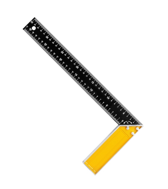 right angle square tool isolated on white