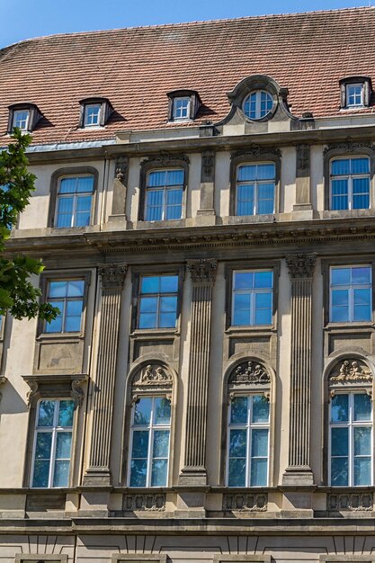 Foto rij gebouwen in berlijn, duitsland