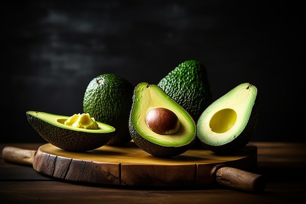 Rijke rauwe hele avocado's