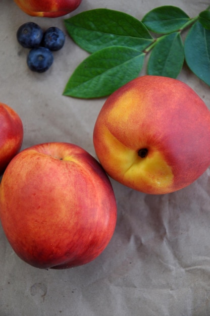 Rijpe nectarines