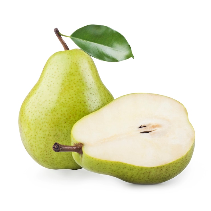 Rijpe peren geïsoleerd op wit